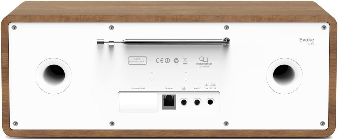 All - in - One Music System DAB+ FM CD Player Bluetooth Dual Alarm Walnut - Kwikley