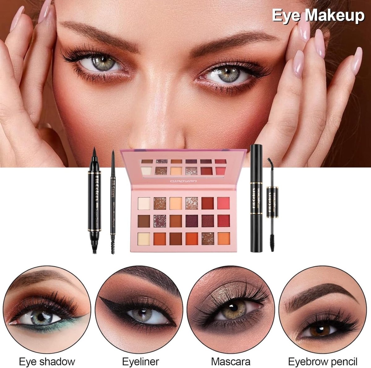 All One Makeup Starter Kit Travel Set with Bag - Kwikley