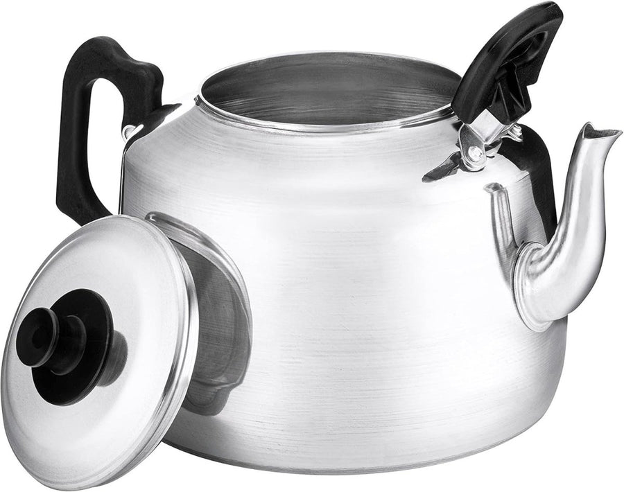 Aluminium Teapot 8 Pint 4.5L Large Catering Tea Pot Commercial Silver - Kwikley
