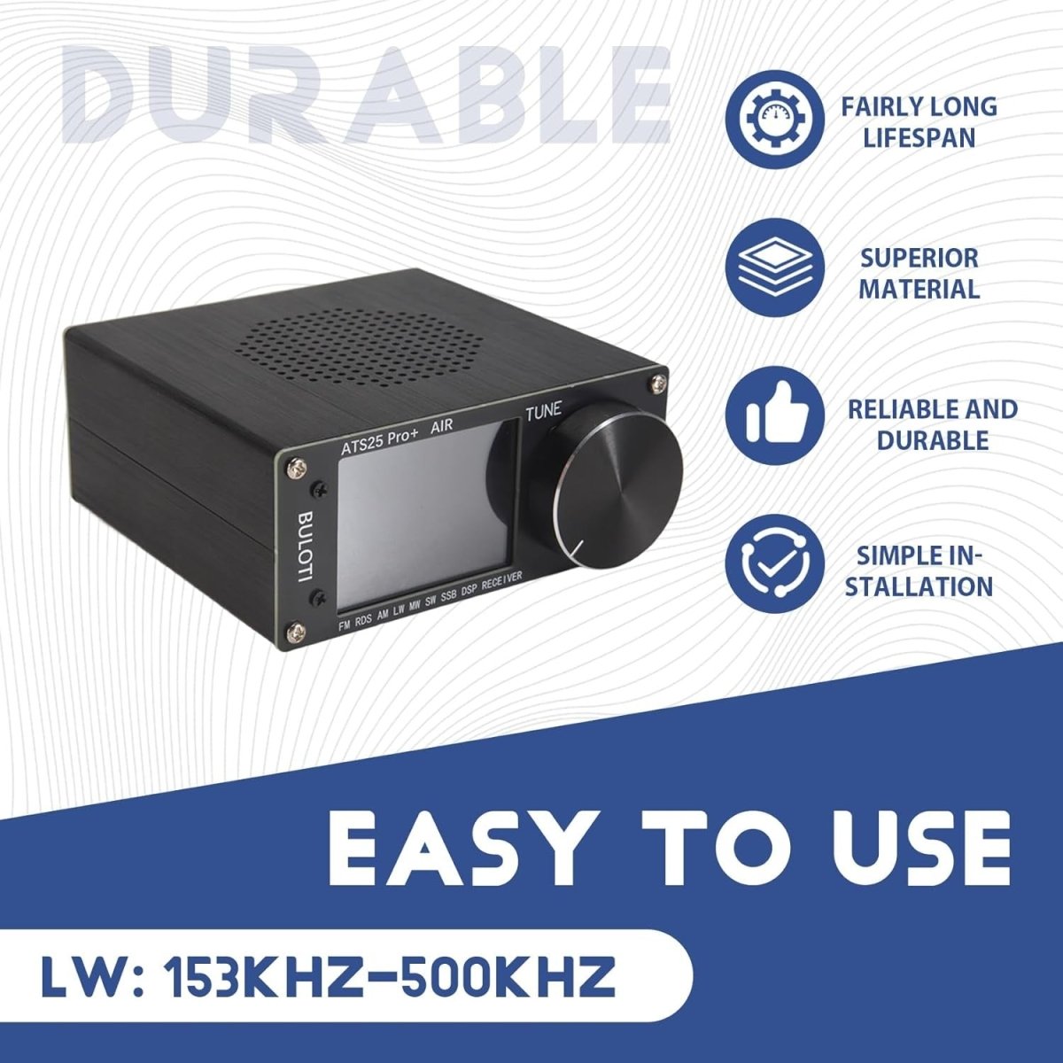 ATS25 Pro+ AIR SDR Radio FM SW SSB MW LW WiFi Bluetooth - Kwikley