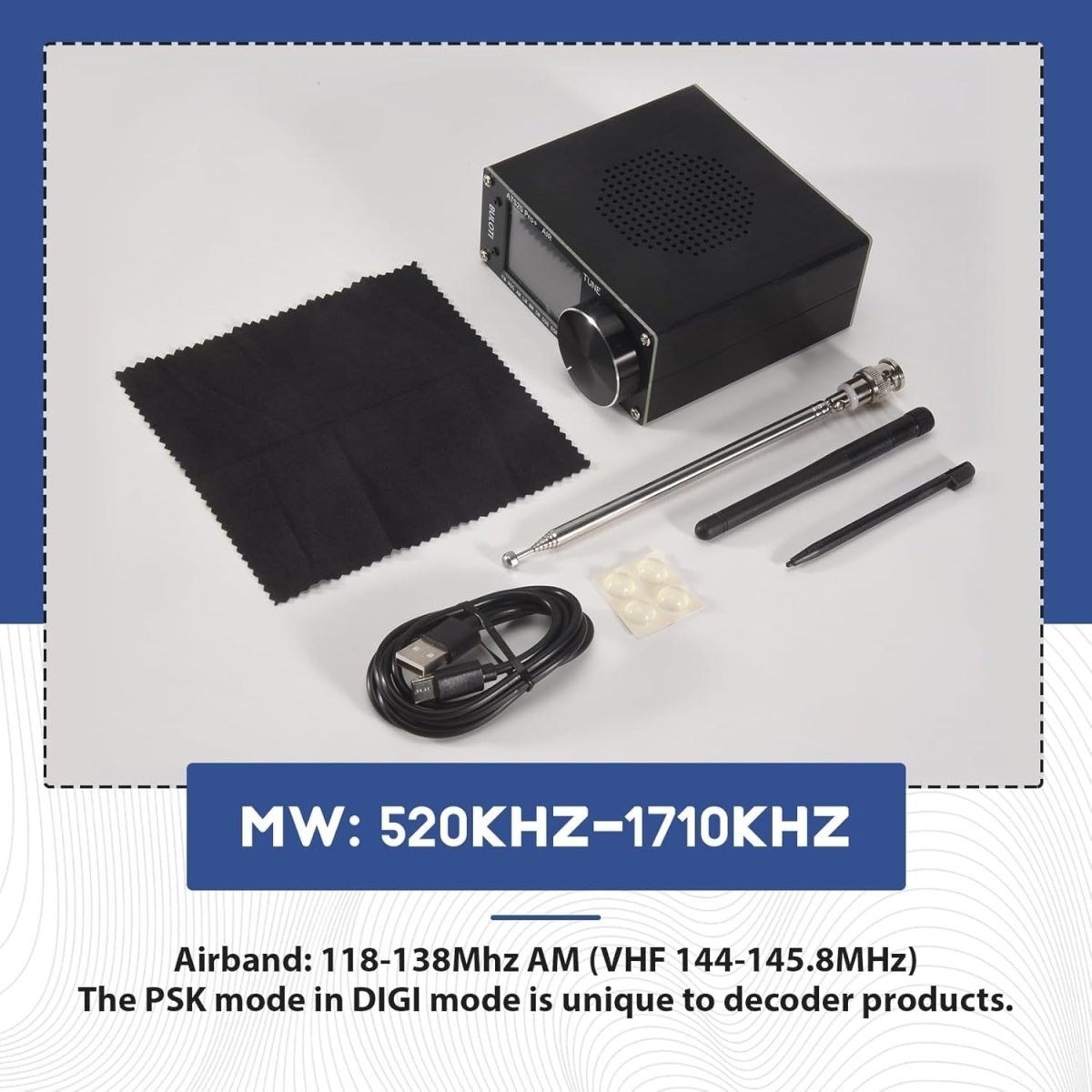 ATS25 Pro+ AIR SDR Radio FM SW SSB MW LW WiFi Bluetooth - Kwikley