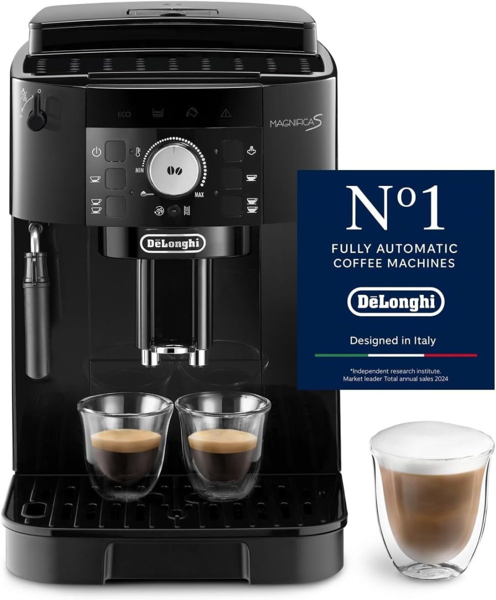 Automatic Bean - to - Cup Coffee Machine Milk Frother Dual Espresso 1450W Black - Kwikley