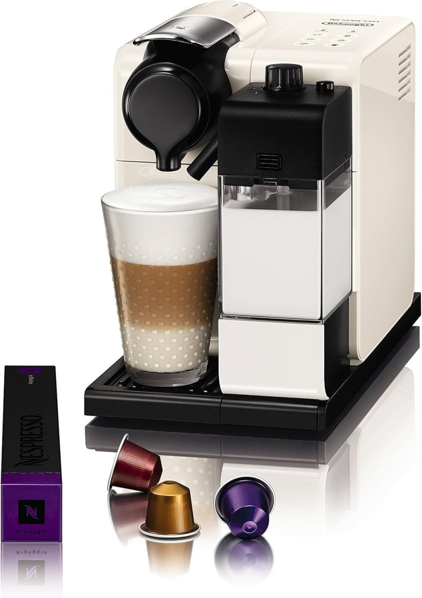 Automatic Capsule Coffee Machine w/ Milk Frother 1400W Fast Heat Latte Maker - Kwikley