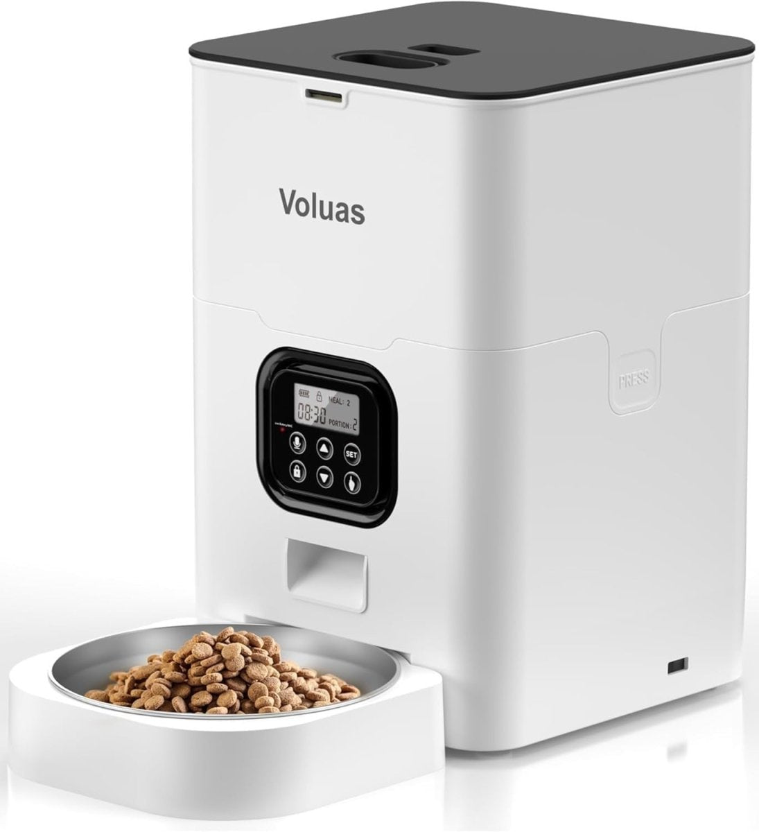 Automatic Pet Feeder 4L Timed Food Dispenser Portion Control LCD Timer - Kwikley