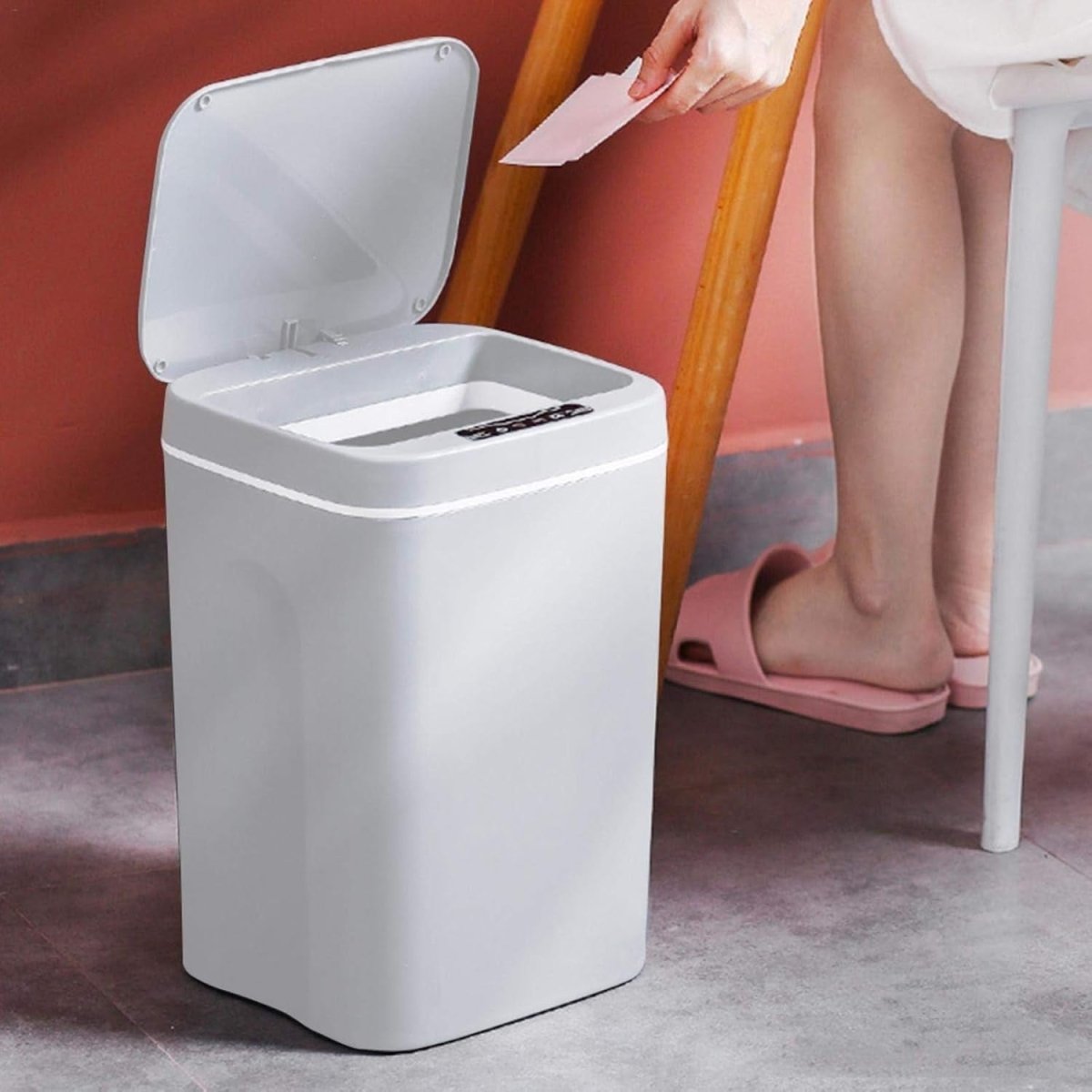 Automatic Touchless Rubbish Bin Infrared Motion Sensor Bathroom - Kwikley