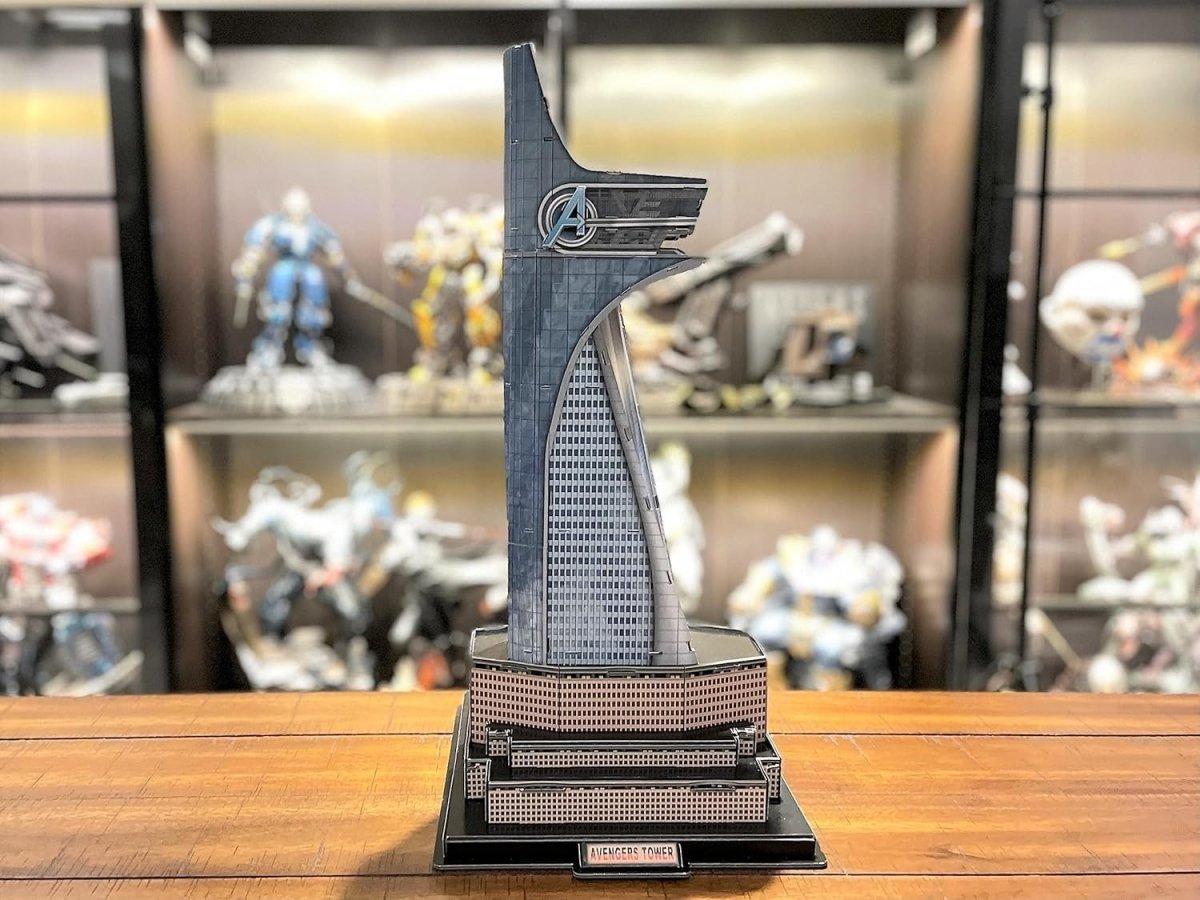 Avengers Tower 3D Puzzle Marvel Building Model Kit Collectible Gift - Kwikley