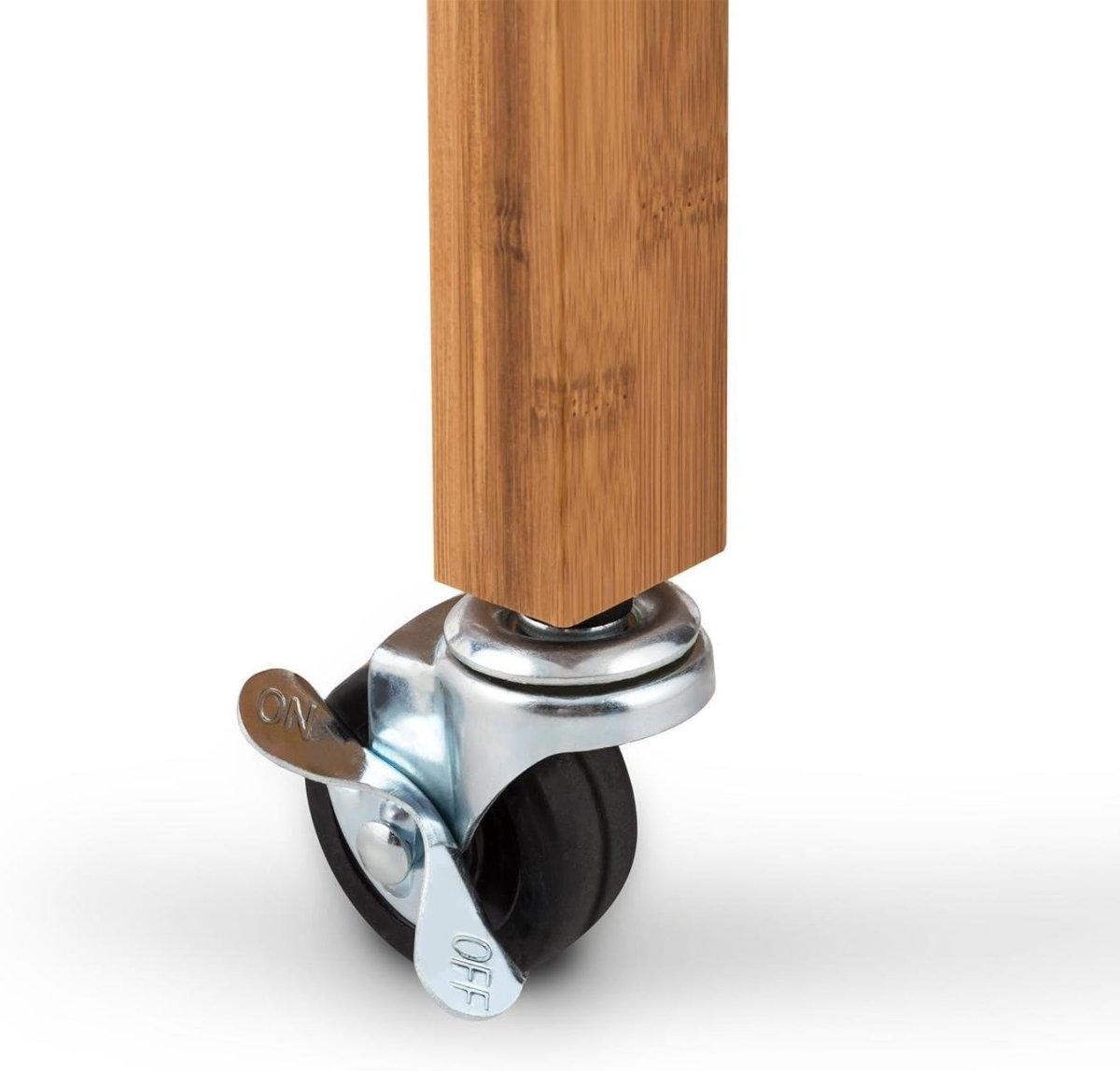Bamboo Kitchen Trolley Cart 4 Tier w Cabinet - Kwikley
