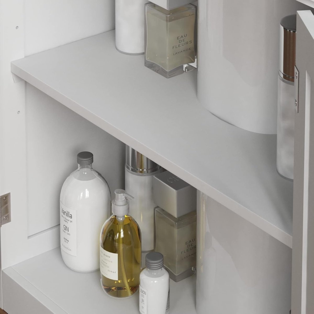 Bathroom Sink Cabinet White | 2 - Door Undersink Storage Unit | 60x30x60cm - Kwikley