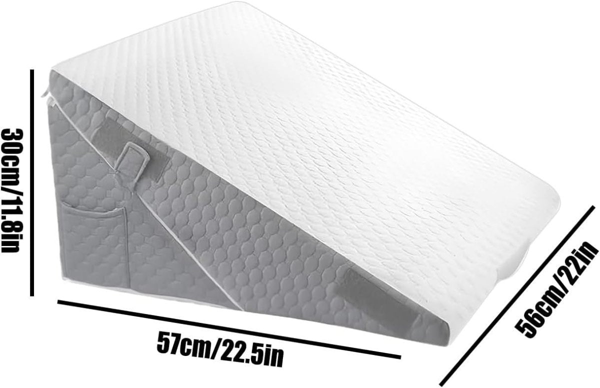 Bed Wedge Pillow Adjustable Ergonomic Support for Sleeping Reflux Reading - Kwikley