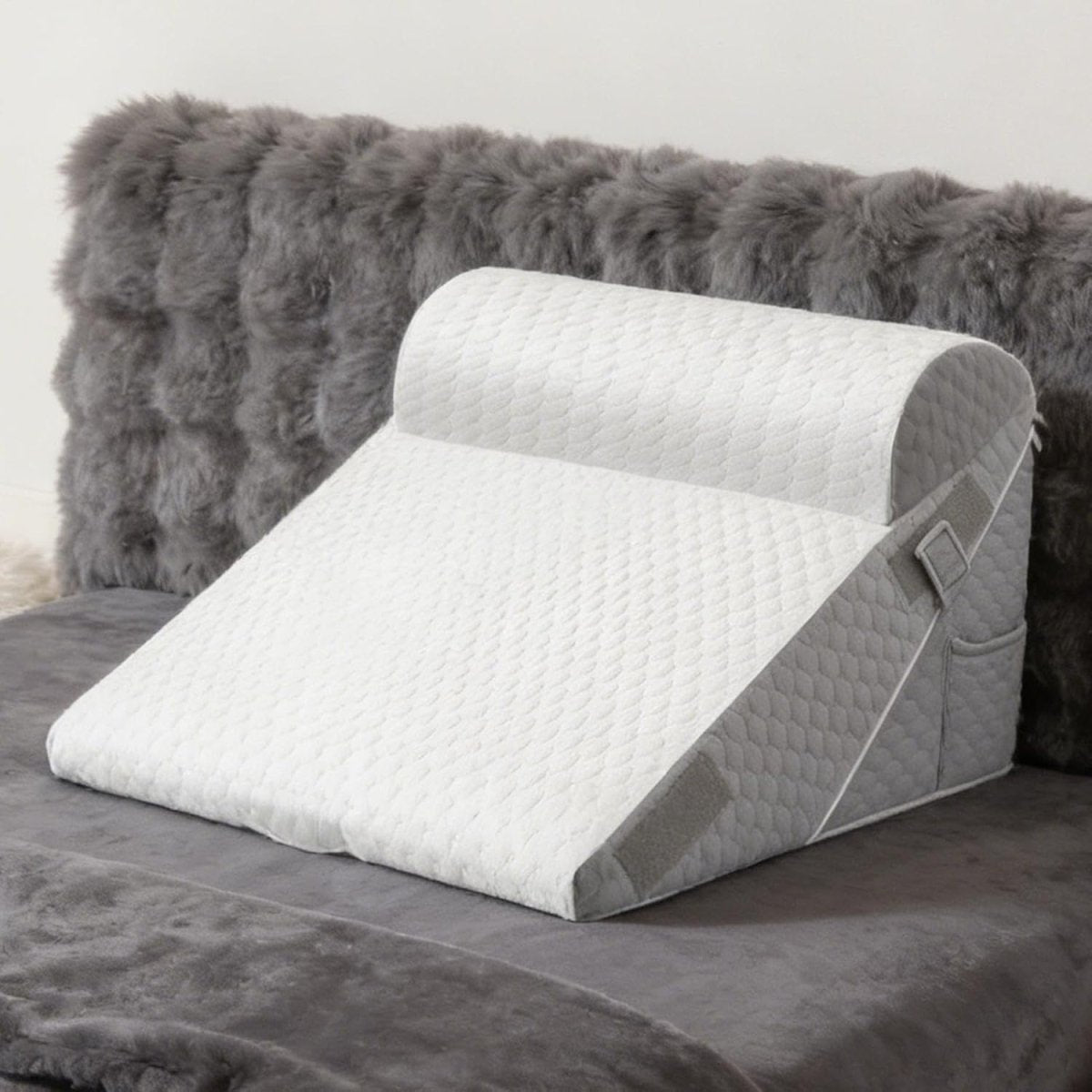 Bed Wedge Pillow Adjustable Ergonomic Support for Sleeping Reflux Reading - Kwikley