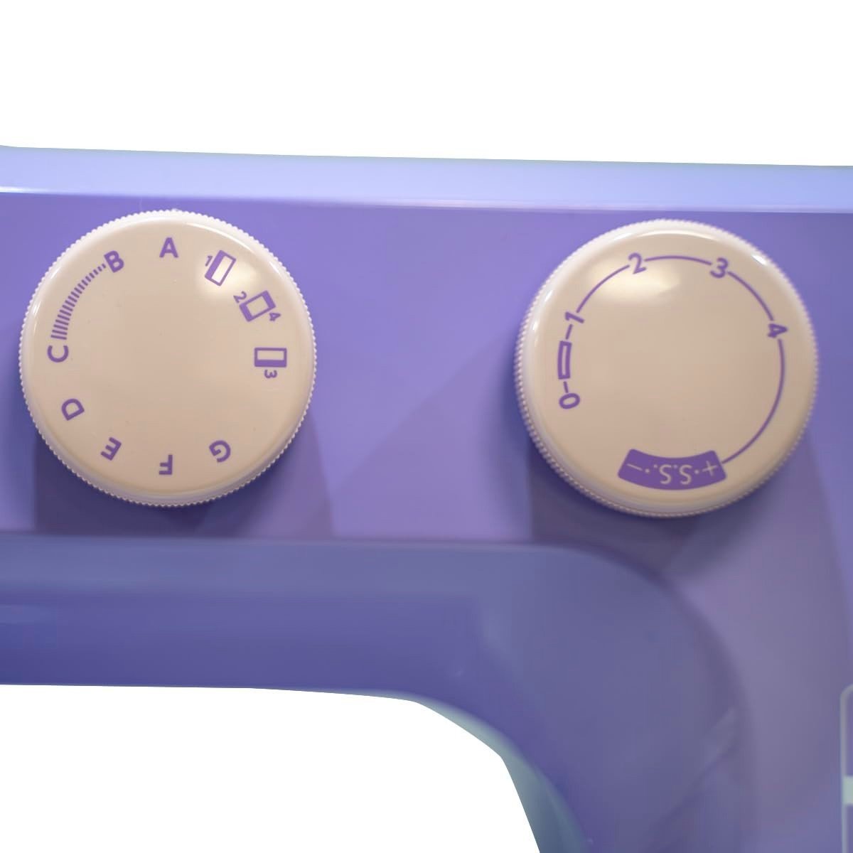 Beginner Sewing Machine 15 Built-In Stitches Metal Frame Purple - Kwikley