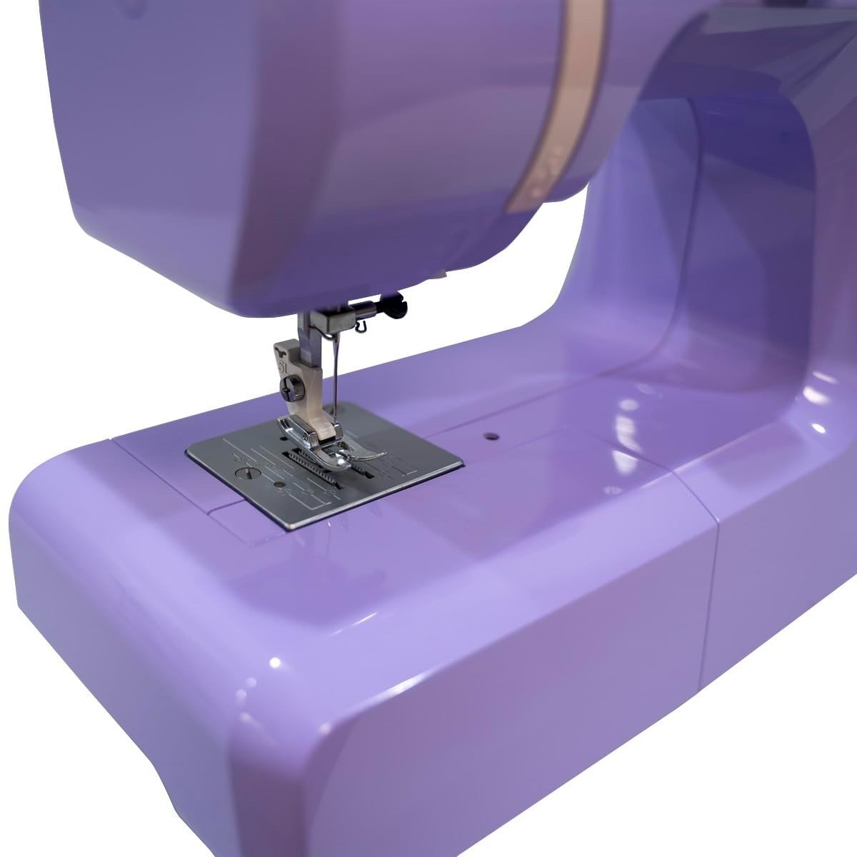Beginner Sewing Machine 15 Built-In Stitches Metal Frame Purple - Kwikley