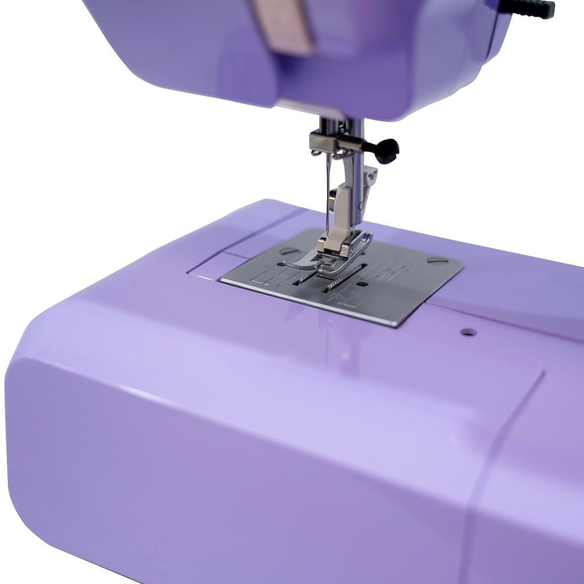 Beginner Sewing Machine 15 Built-In Stitches Metal Frame Purple - Kwikley