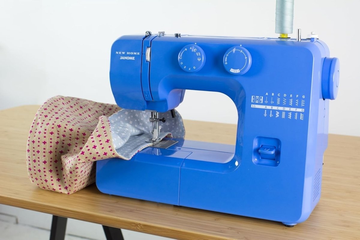 Beginner Sewing Machine 15 Stitches Metal Frame Free Arm Blue - Kwikley