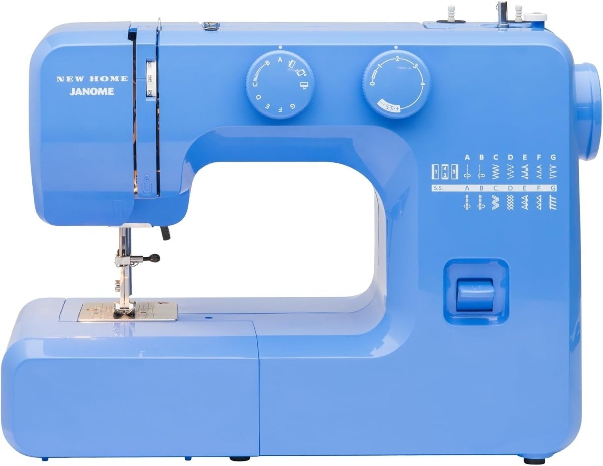 Beginner Sewing Machine 15 Stitches Metal Frame Free Arm Blue - Kwikley