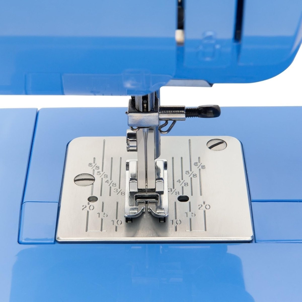 Beginner Sewing Machine 15 Stitches Metal Frame Free Arm Blue - Kwikley