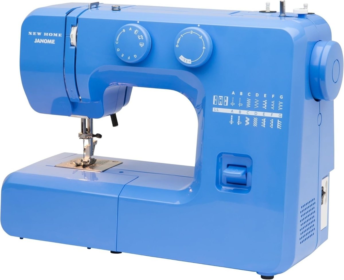 Beginner Sewing Machine 15 Stitches Metal Frame Free Arm Blue - Kwikley