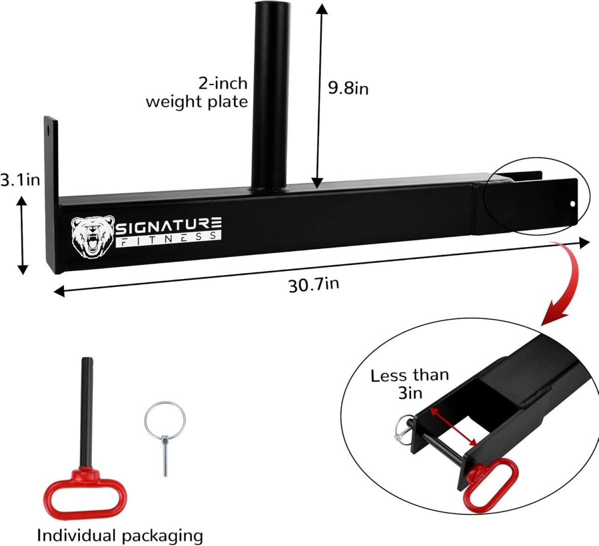 Belt Squat Attachment Power Rack Trainer Squats Rows Deadlifts - Kwikley