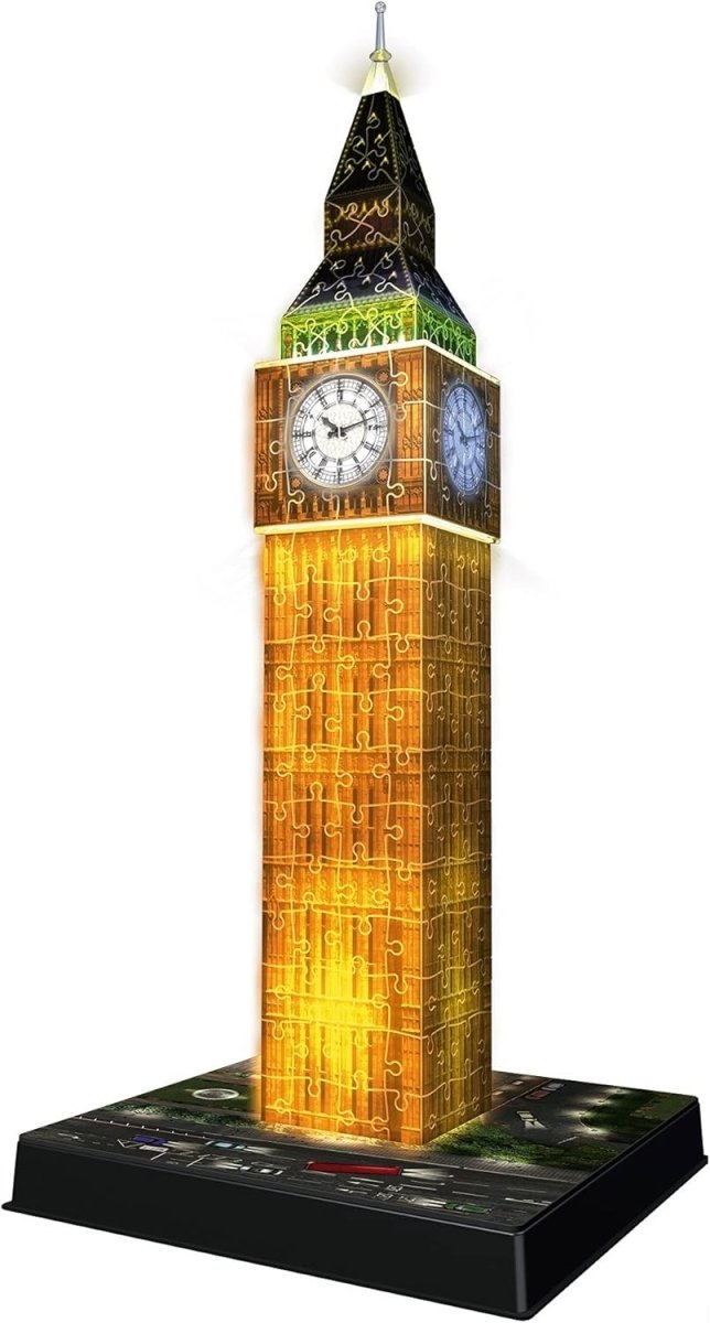 Big Ben 3D Puzzle LED Light Up 216 Piece Jigsaw Model Kids Adults - Kwikley