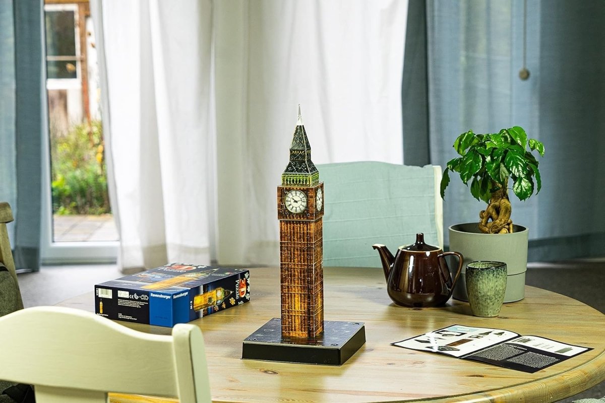 Big Ben 3D Puzzle LED Light Up 216 Piece Jigsaw Model Kids Adults - Kwikley