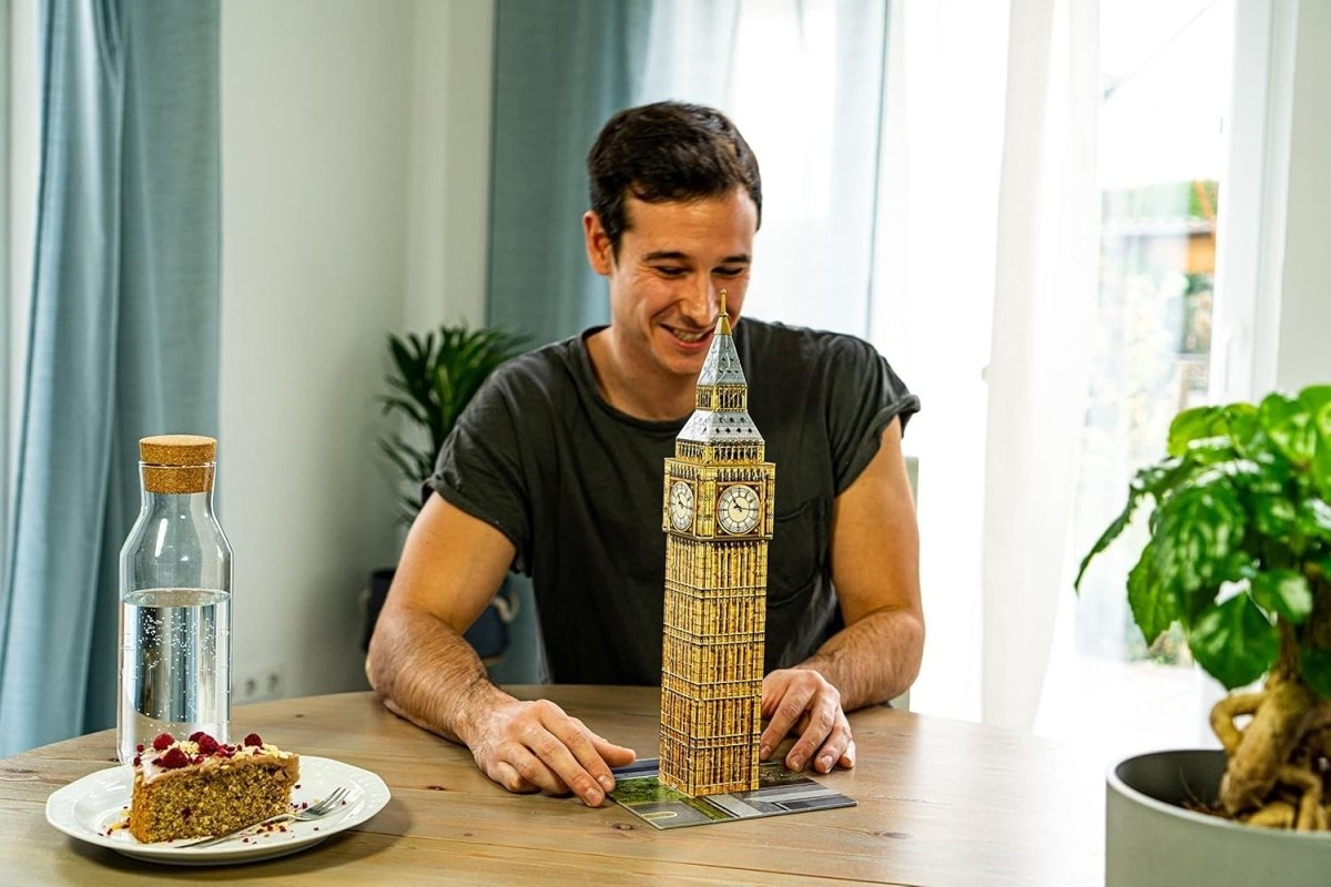 Big Ben 3D Puzzle LED Light Up 216 Piece Jigsaw Model Kids Adults - Kwikley