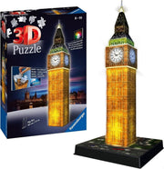 Big Ben 3D Puzzle LED Light Up 216 Piece Jigsaw Model Kids Adults - Kwikley