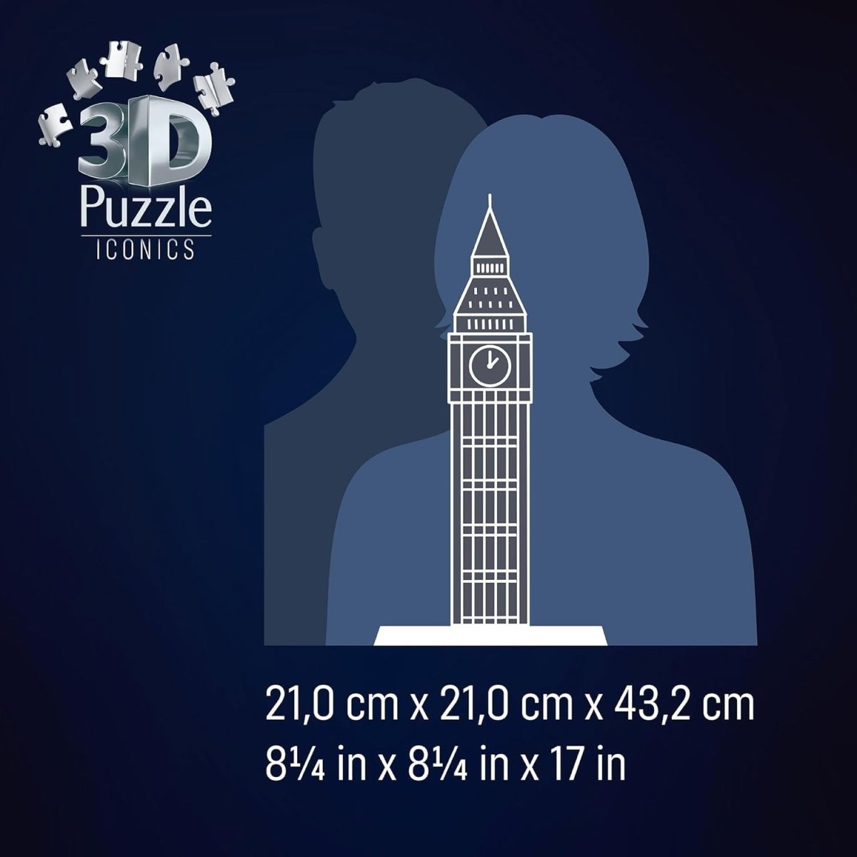 Big Ben 3D Puzzle Light Up 216 Piece Jigsaw Model Kids Adults Gift - Kwikley