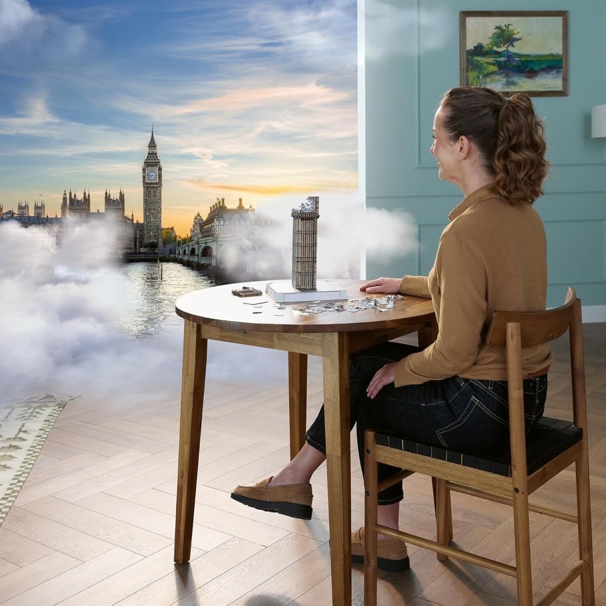 Big Ben 3D Puzzle Light Up 216 Piece Jigsaw Model Kids Adults Gift - Kwikley