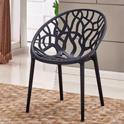 Bird Nest Style Stackable Dining Chairs Set of 4 Indoor Outdoor Patio - Kwikley