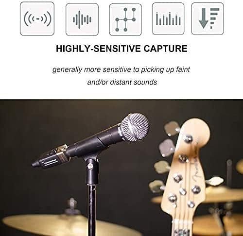 Black 2.4GHz Wireless XLR Condenser Mic System – PA Mixer Stage Kit - Kwikley