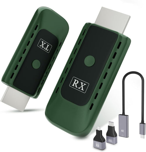 Black 4K Wireless HDMI Transmitter & Receiver Kit 1080P 100FT 5G - Kwikley
