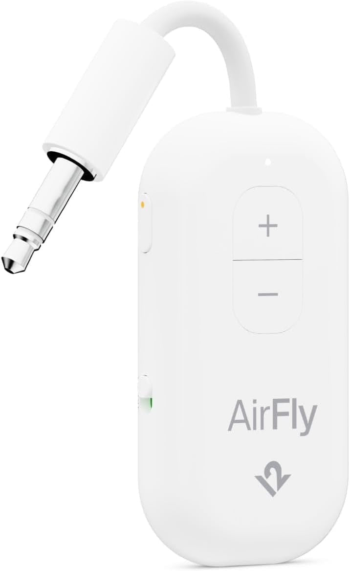Black AirFly Pro 2 Bluetooth Adapter – Dual Headphones Wireless AUX - Kwikley