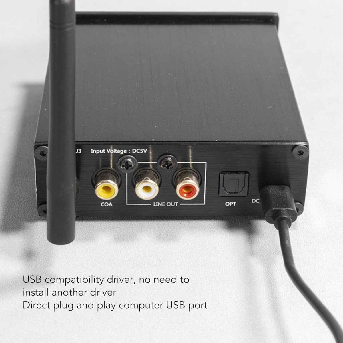 Black Bluetooth 5.1 HiFi Audio Receiver – Digital Sound Decoder - Kwikley