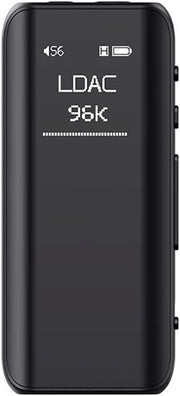 Black Bluetooth 5.1 Hi‑Res Audio Receiver – DSD256 LDAC MQA Adapter - Kwikley