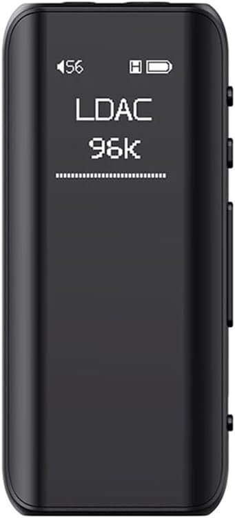 Black Bluetooth 5.1 Hi‑Res Audio Receiver – DSD256 LDAC MQA Adapter - Kwikley