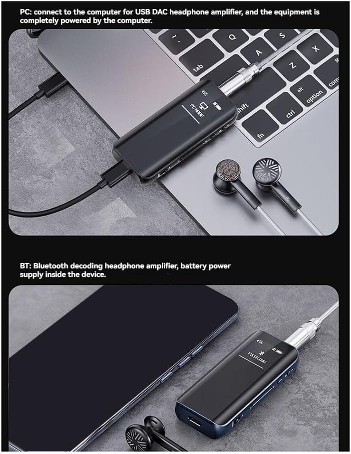 Black Bluetooth 5.1 Hi‑Res Audio Receiver – DSD256 LDAC MQA Adapter - Kwikley
