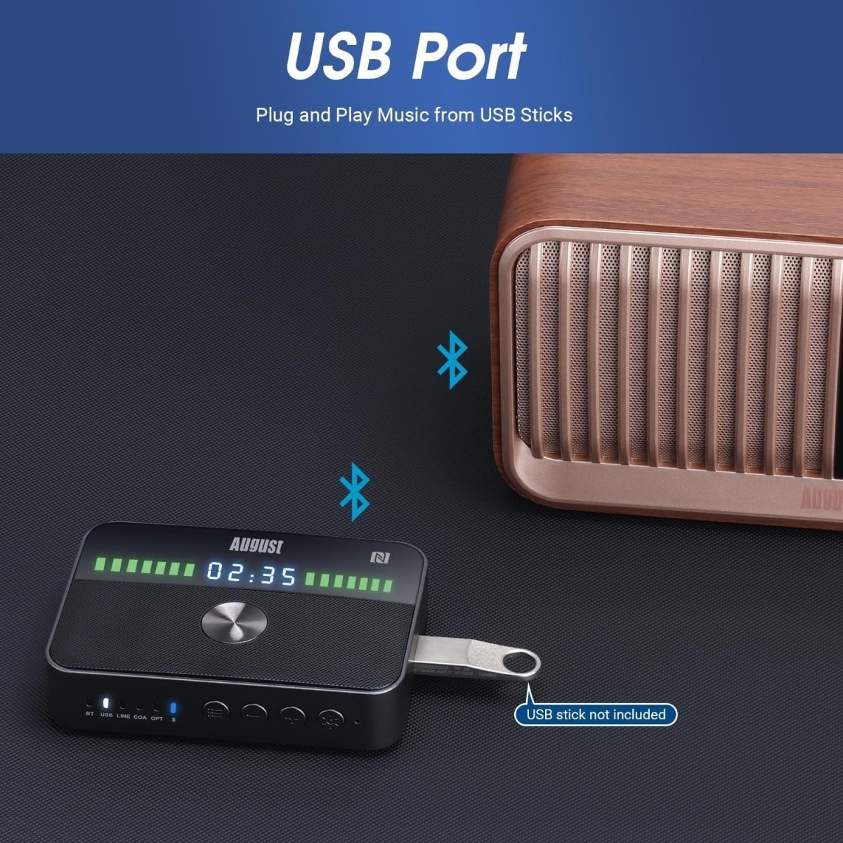 Black Bluetooth 5.3 Dual Transmitter & Receiver – Multipoint Audio Adapter - Kwikley