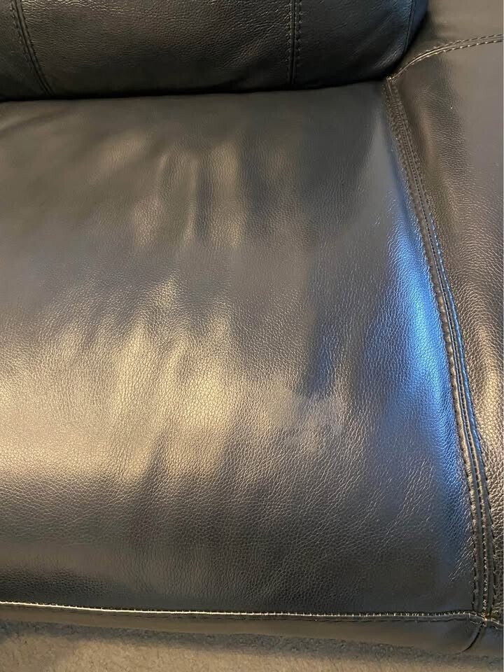 Black Lavish Luxe Leather Corner Sofa + Footstool (PTP) - Kwikley