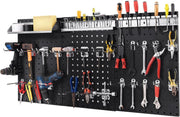 Black & Red Wall - Mount Pegboard Kit 3 Boards with 28 Tool Accessories - Kwikley