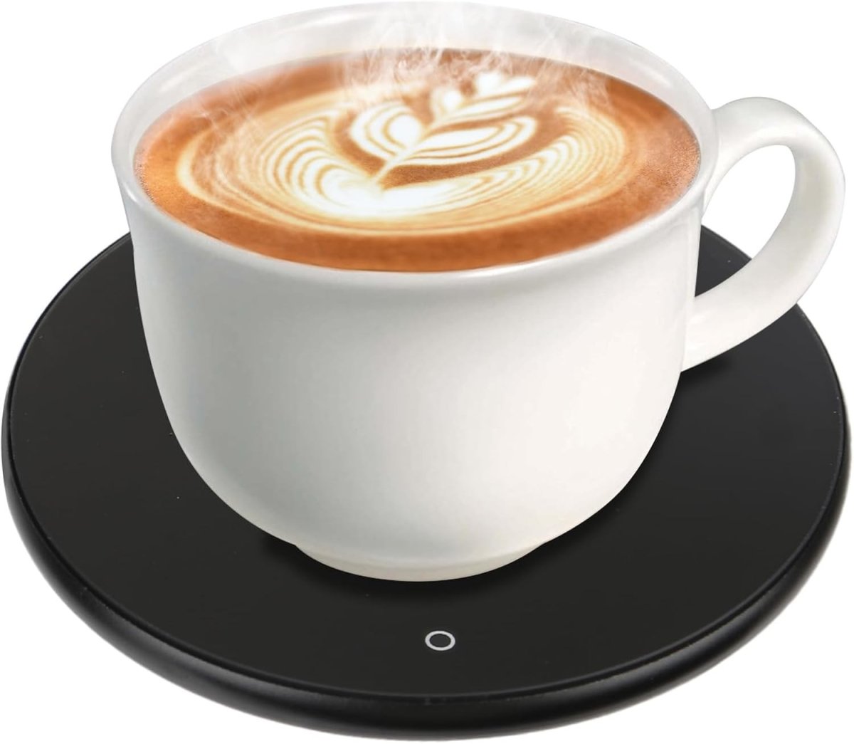 Black USB Coffee Mug Warmer 55°C Heated Desk Cup Plate 8H Auto Off - Kwikley