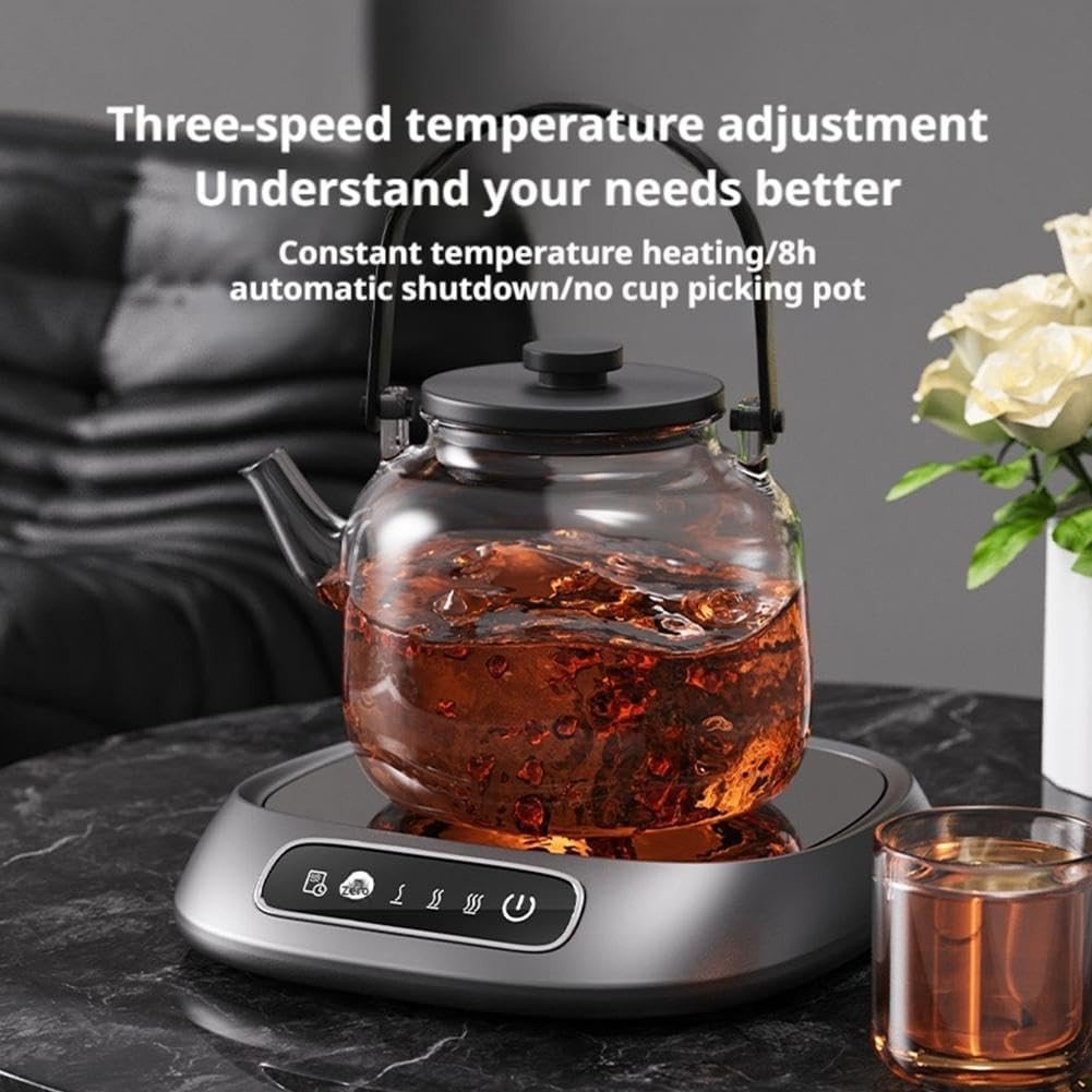 Black USB Rechargeable Coffee Mug Warmer 3 Temp Auto Off - Kwikley