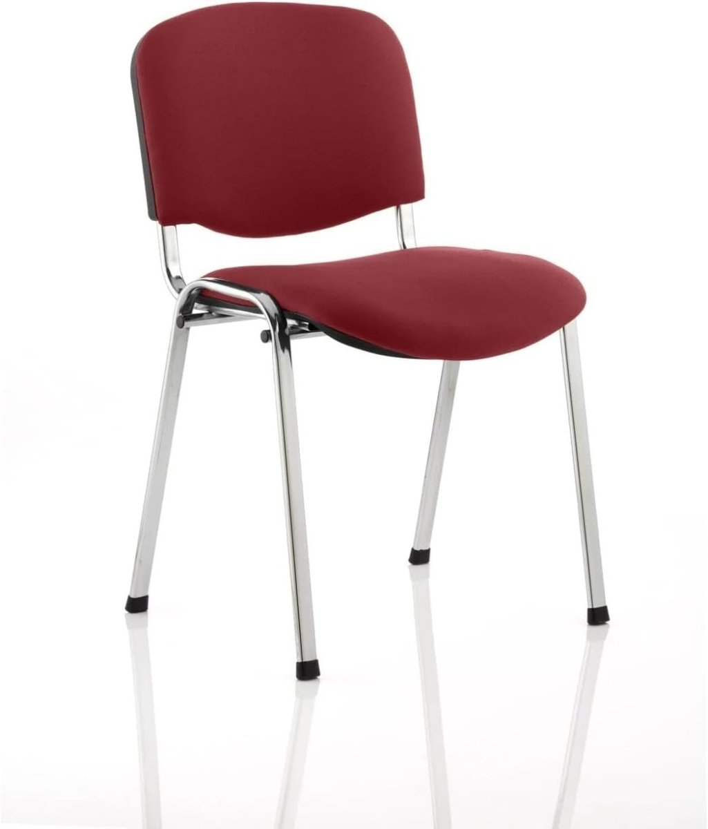 Blue Fabric Stackable Conference Chair Padded Seat Ergonomic Meeting Chair - Kwikley