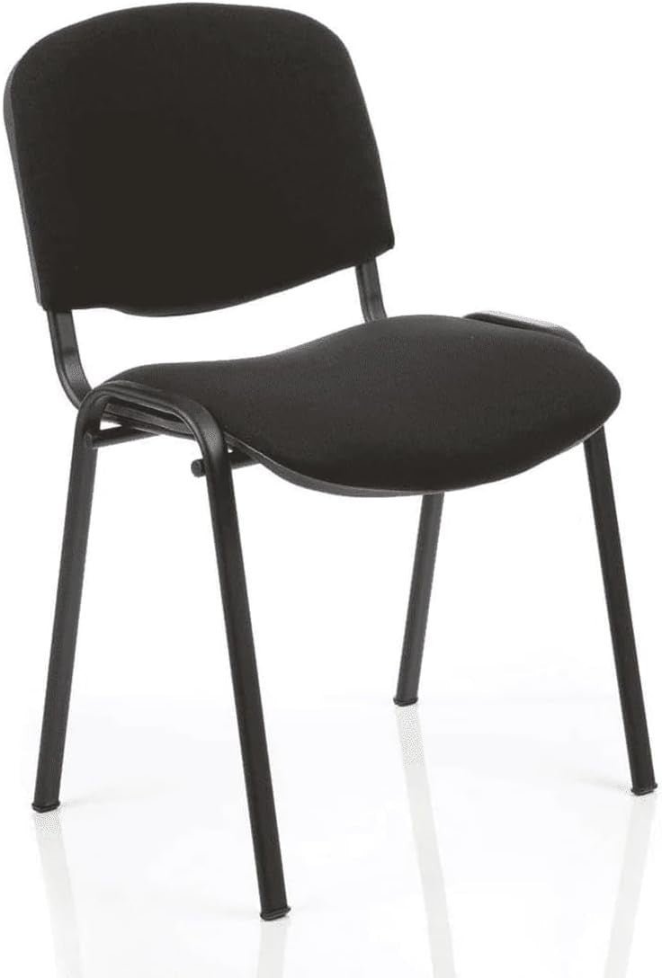 Blue Fabric Stackable Conference Chair Padded Seat Ergonomic Meeting Chair - Kwikley