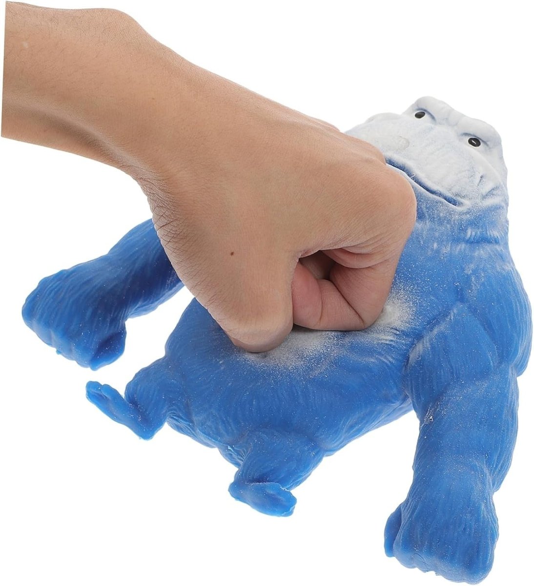 Blue Gorilla Squeeze Stress Toy Soft TPR Anxiety Relief Elastic Fidget - Kwikley