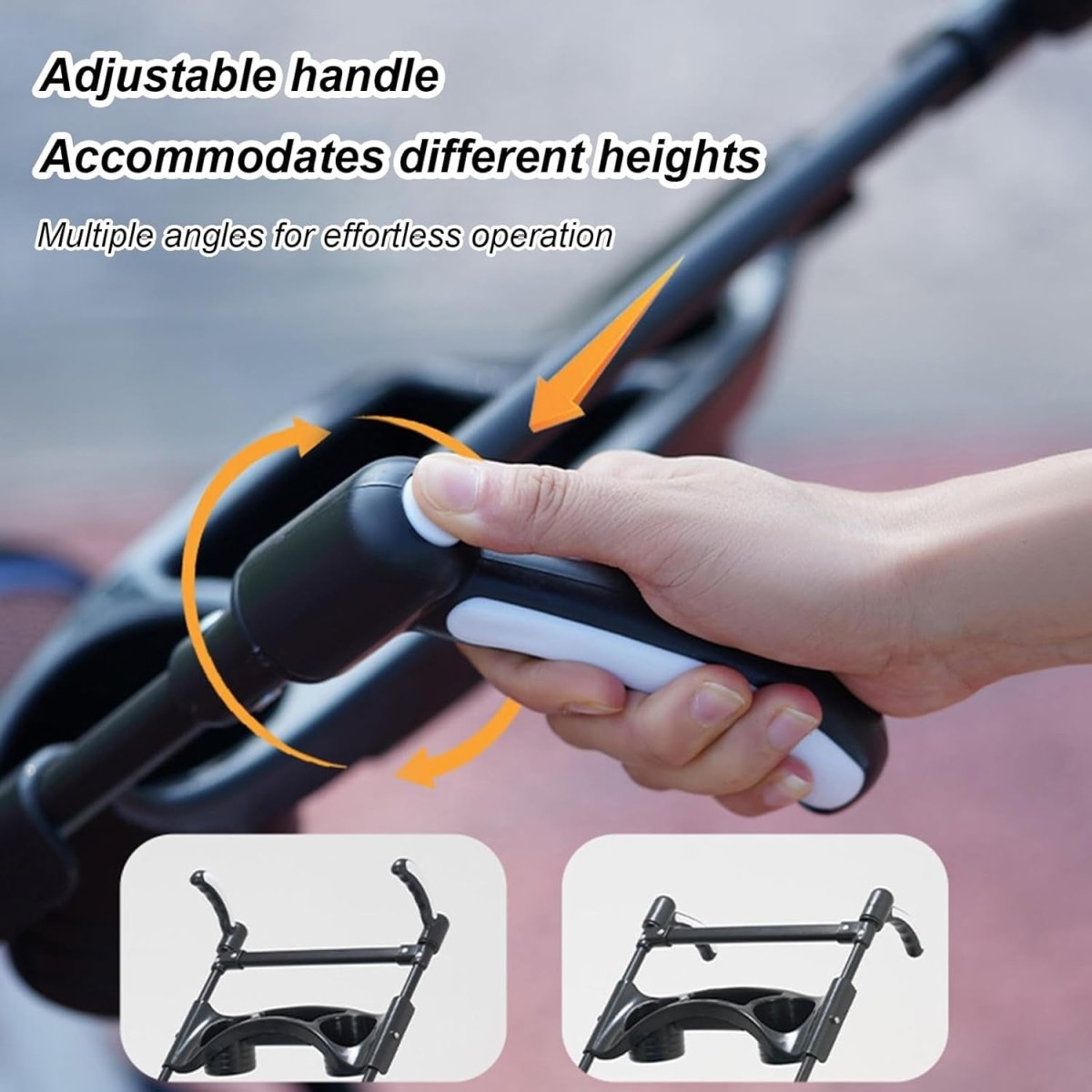 Blue Portable Pet Travel Stroller Foldable Pushchair for Small Dogs Cats - Kwikley