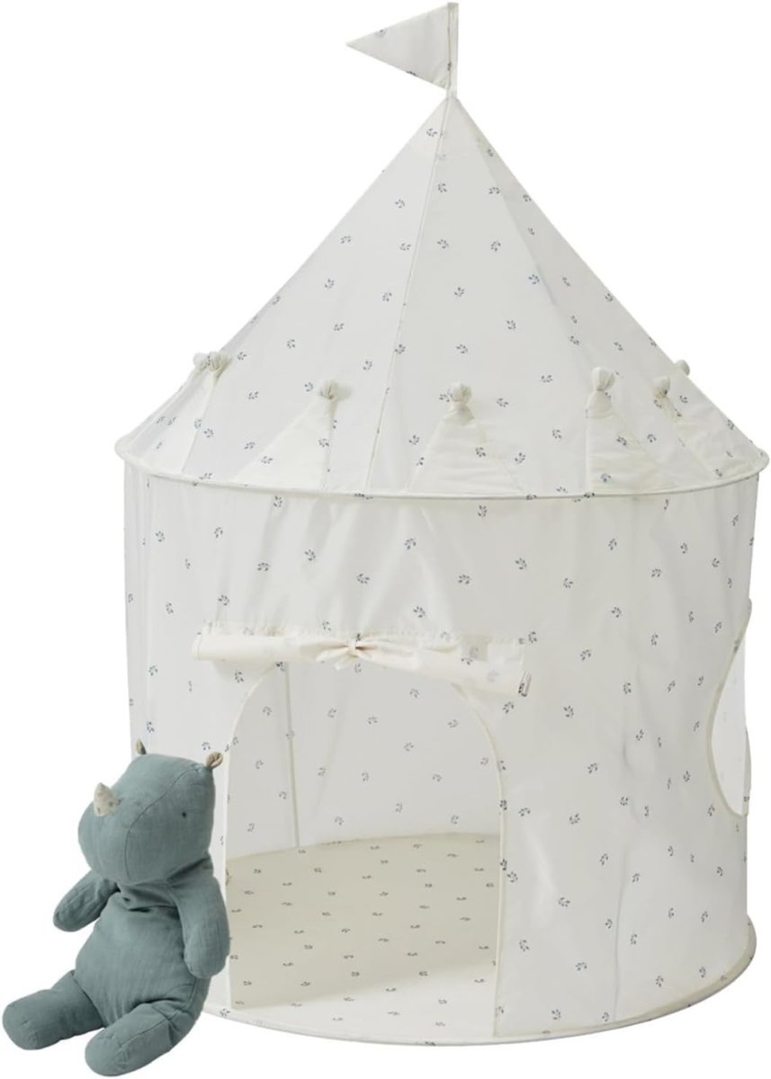 Blueberry Ivory Kids Indoor Play Tent Pop Up Fort Eco Fabric - Kwikley