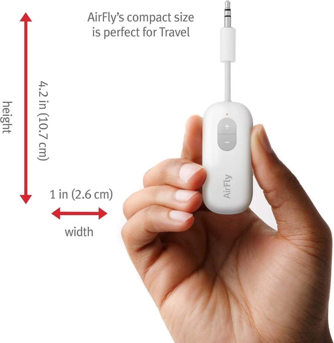 Bluetooth 5.0 Transmitter White 3.5mm Jack for TV Airplane - Kwikley