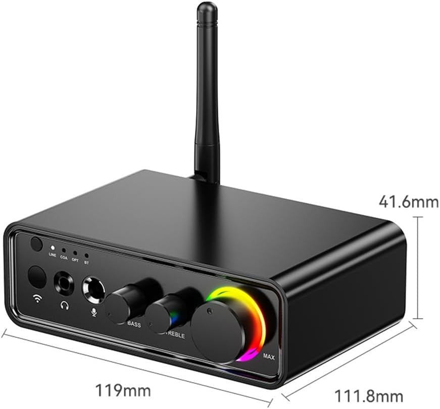 Bluetooth 5.3 Audio Receiver Transmitter Stereo Amp 100W - Kwikley