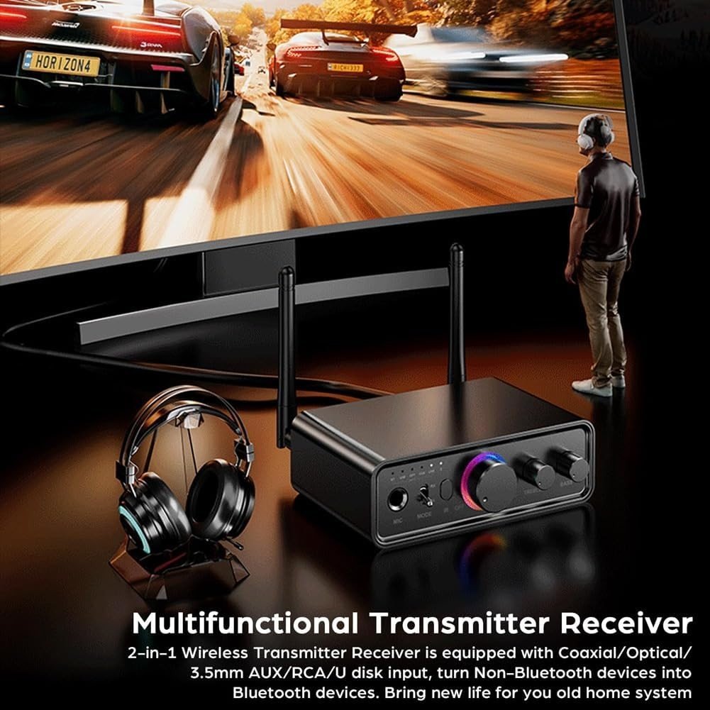 Bluetooth 5.3 Transmitter Receiver 2in1 TV Adapter - Kwikley