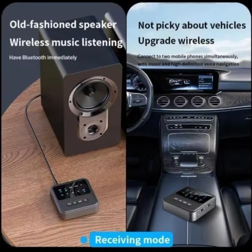 Bluetooth 5.4 Transmitter Receiver aptX HD 3.5mm AUX Adapter - Kwikley